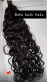 Waterwave boho hair